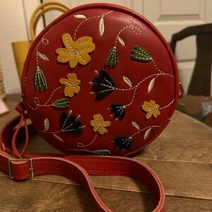 Portland Leather Goods Folklore Ruby Small Circle Crossbody Purse
